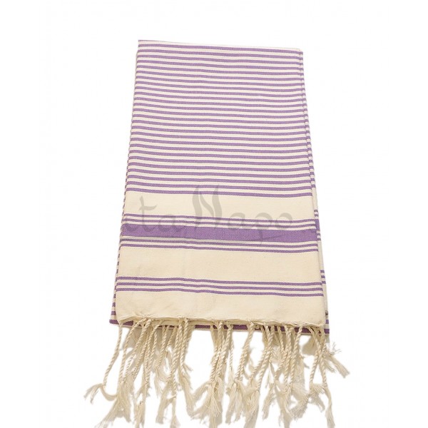 Fouta towel striped Ziwane Mauve