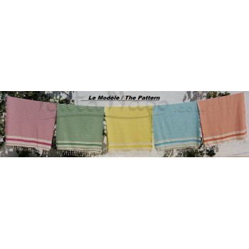 Fouta towel striped Ziwane Fir tree