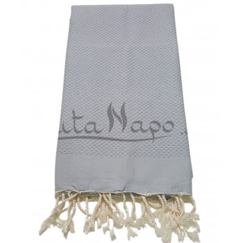 Fouta Nid d'abeille Gris