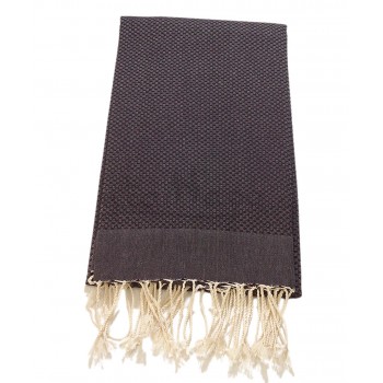 Fouta Towel Honeycomb Black