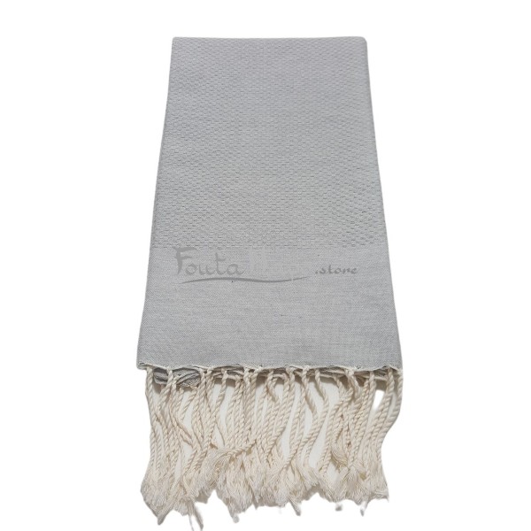 Fouta Towel Honeycomb Light Grey