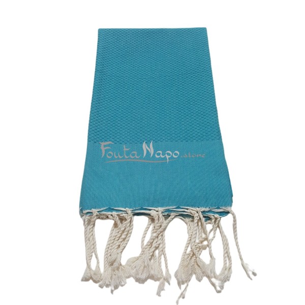 Fouta Nid d'abeille Vert émeraude