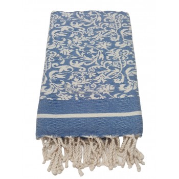 The Fouta towel Lily Flower Jacquard weaving Turquin