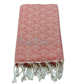 Fouta Towel Jacquard Astro Orange