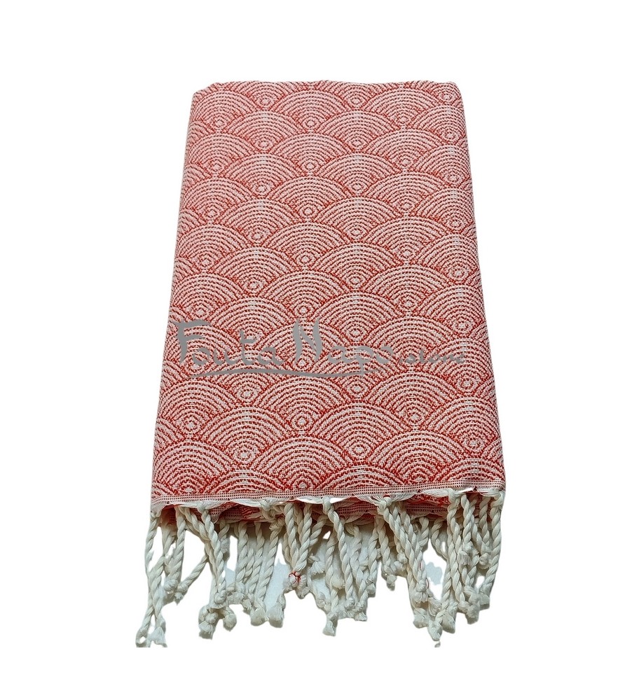 Fouta Towel Jacquard Astro Orange