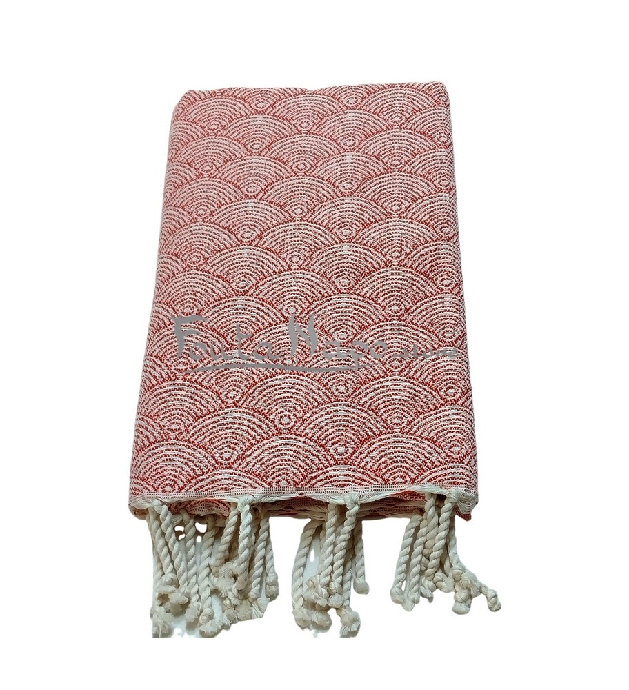 Fouta Towel Jacquard Astro Terra cotta