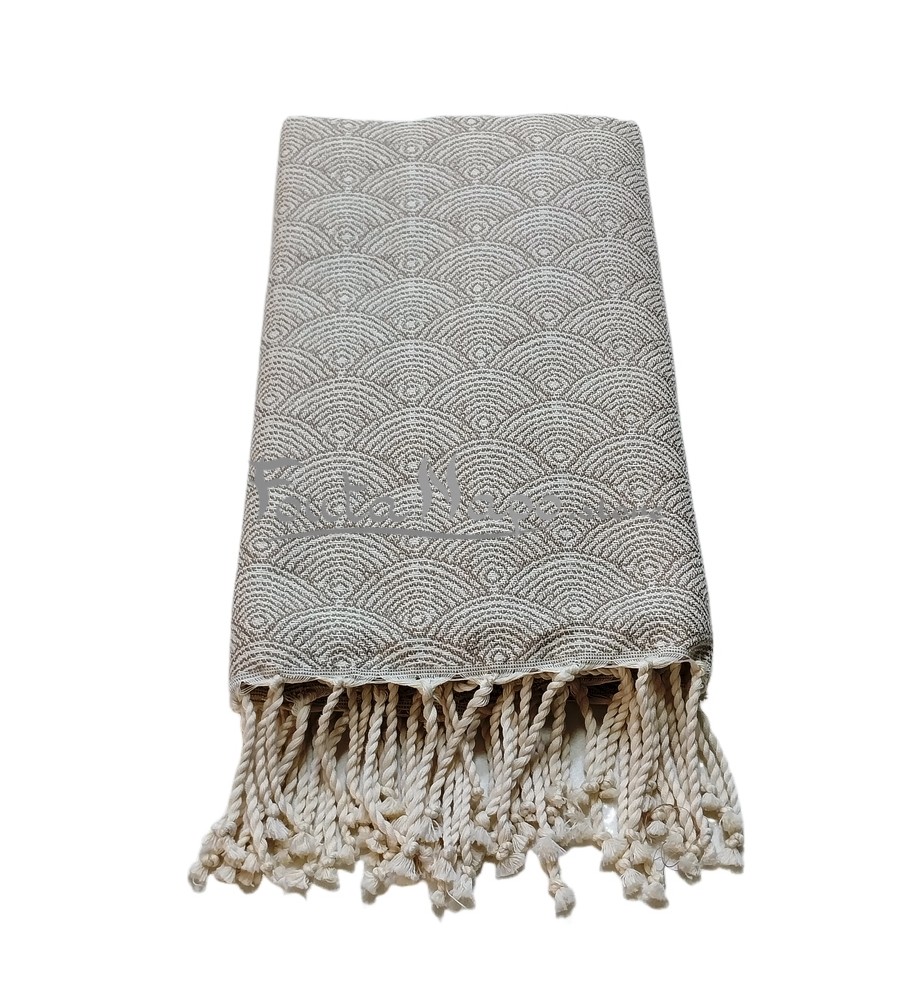 Fouta Jacquard Astro Beige