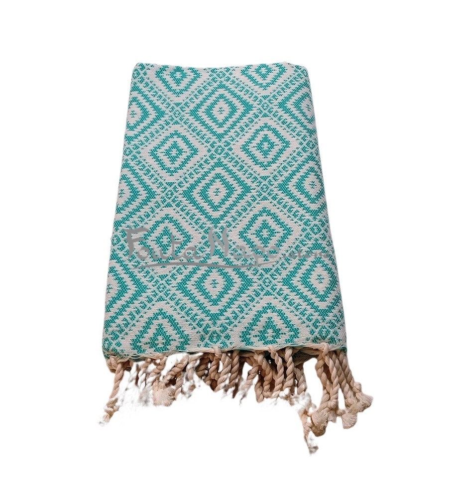 Fouta Towel Jacquard Kilim Jade