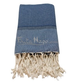 Fouta Natté Bleu cobalt