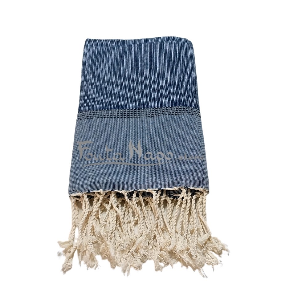 Fouta Natté Bleu cobalt