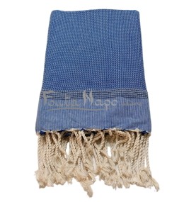 Fouta Natté Bleu denim