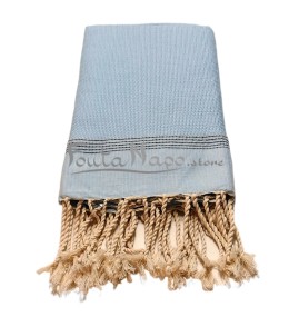 Fouta Natté Bleu ciel