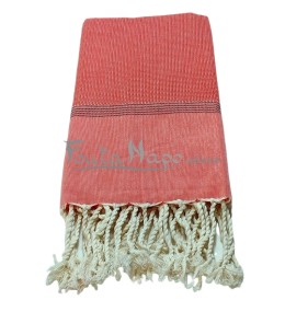 Fouta Natté Corail