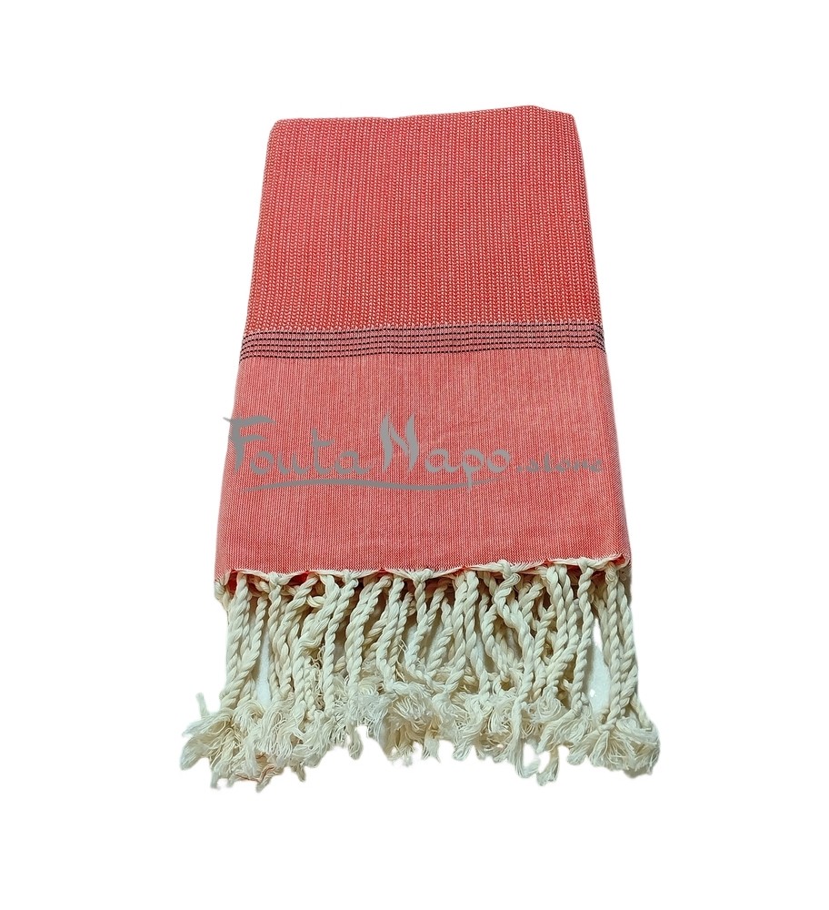 Fouta Natté Corail