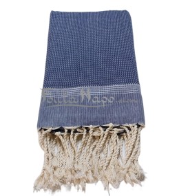 Fouta Natté Marine