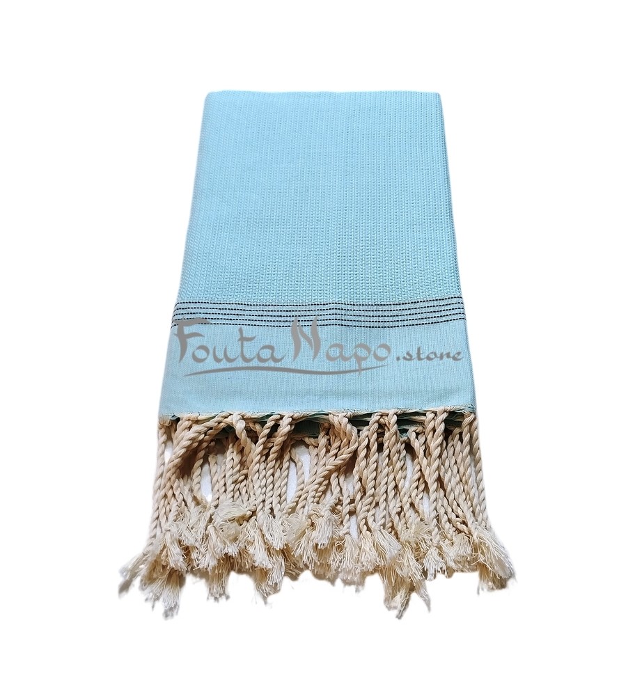 Fouta Natté Vert acqua