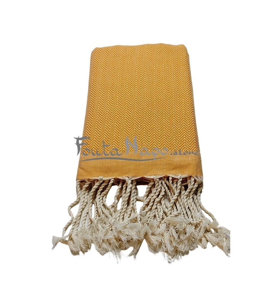 Fouta towel Chevron Zig Zag Mandarin