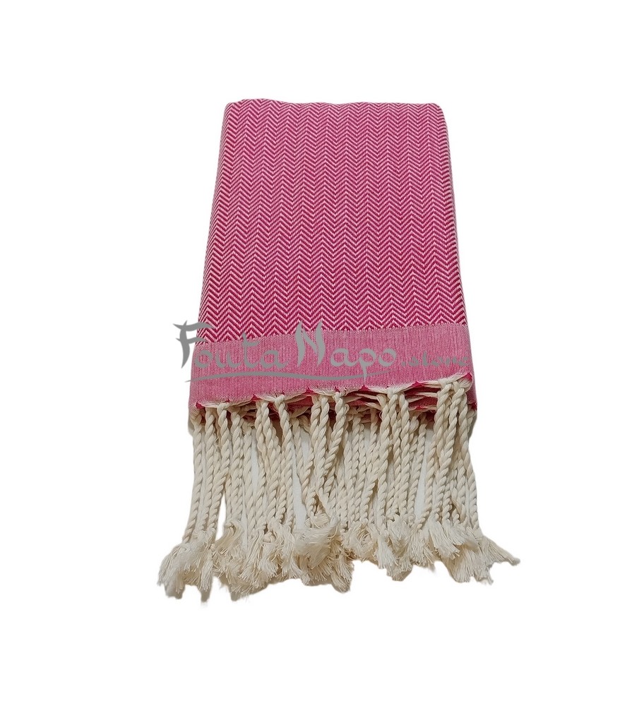 Fouta towel Chevron Zig Zag Fuchsia