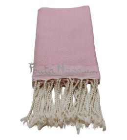 Fouta towel Chevron Zig Zag Pink