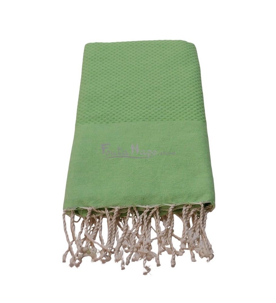 Fouta Nid d'abeille Anis