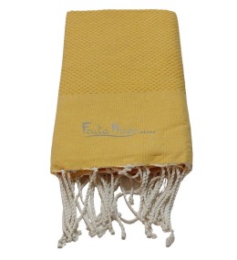 Fouta Nid d'abeille Aurore