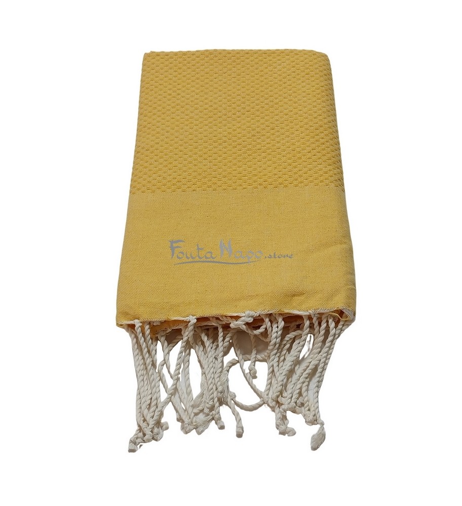 Fouta Nid d'abeille Aurore