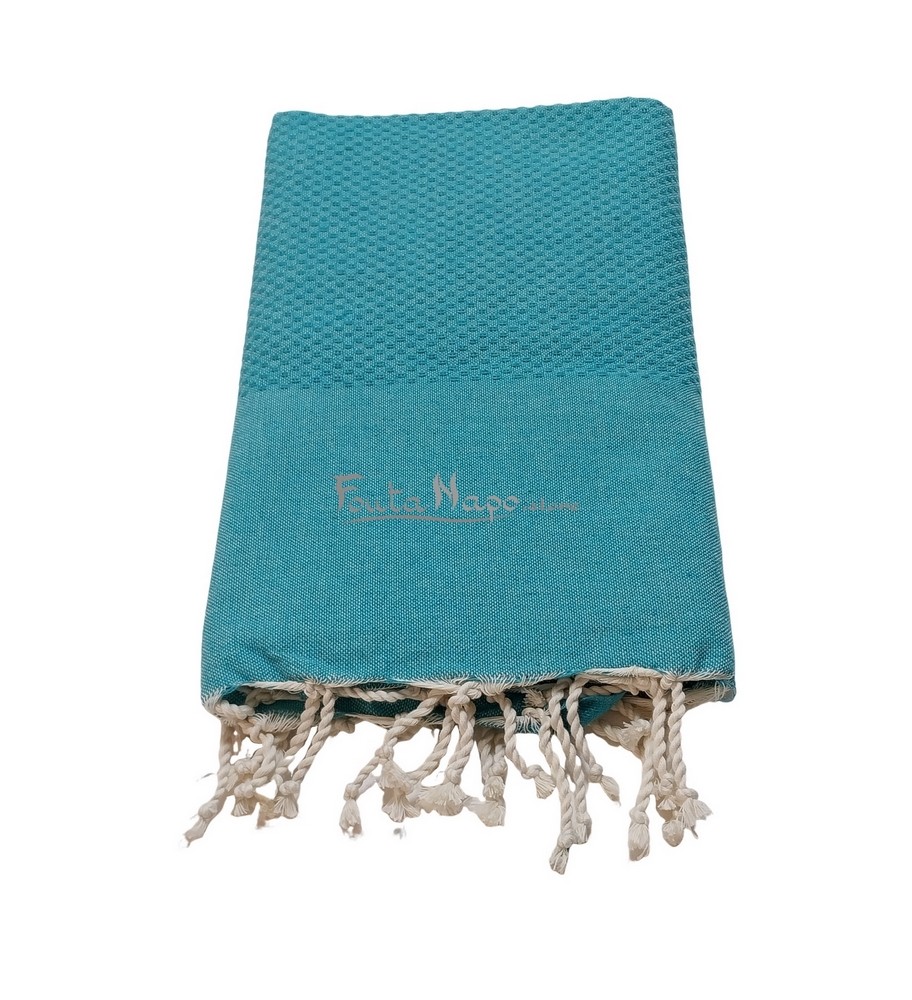 Fouta Nid d'abeille Emeraude