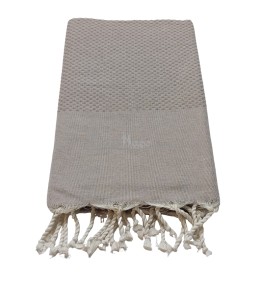 Fouta Nid d'abeille Taupe