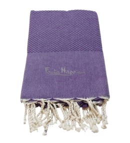 Fouta Nid d'abeille Violet