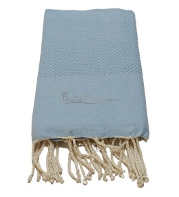 Fouta Nid d'abeille Ciel