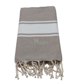 Fouta Hammamet Taupe clair