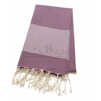 Fouta Towel Lurex Purple & Silver