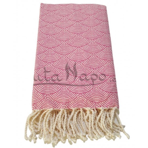 Fouta Towel Jacquard Astro Fuchsia