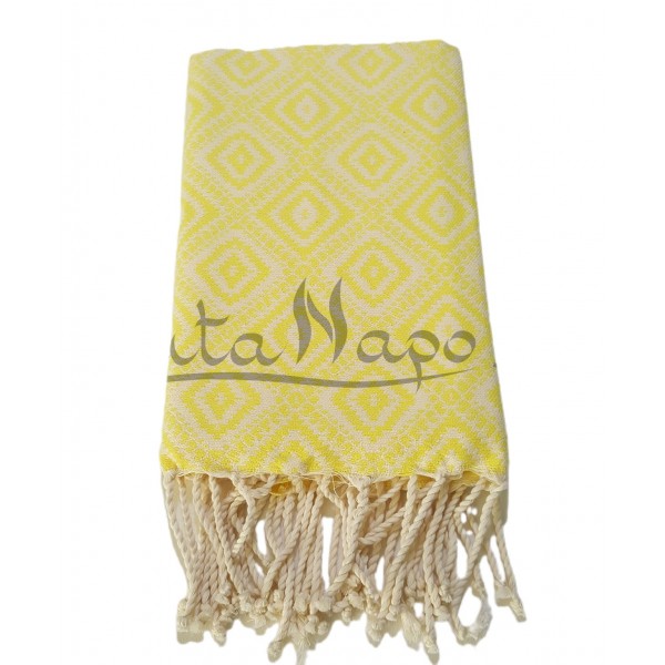 Fouta Towel Jacquard Kilim Yellow