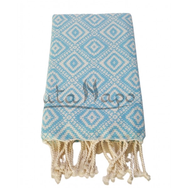 Fouta Jacquard Kilim Turquoise