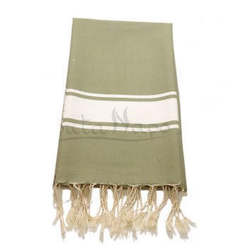 Fouta Hammamet Vert Taupe