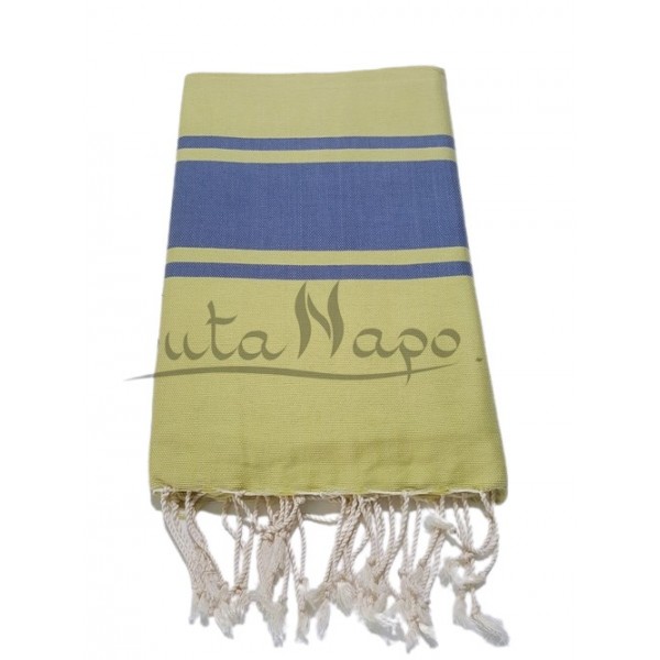 Fouta Towel Hammamet bi-color Wheat & Turquin