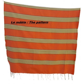 Fouta Towel Medina of Nabeul Orange